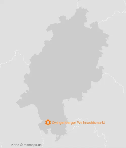 Karte Hessen: Zwingenberger Weihnachtsmarkt, Zwingenberg