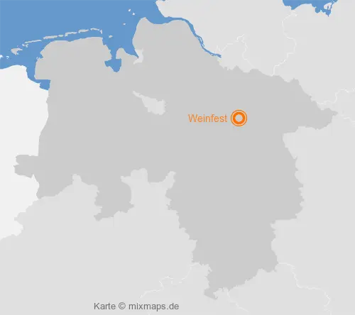 Karte Niedersachsen: Weinfest, Munster