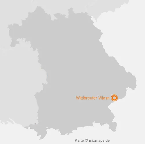 Karte Bayern: Wittibreuter Wiesn, Wittibreut