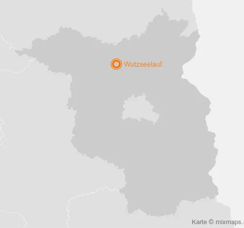 Karte Brandenburg: Wutzseelauf, Lindow (Mark)