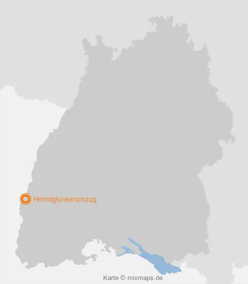 Karte Baden-Württemberg: Hemdglunkerumzug, Wyhl am Kaiserstuhl